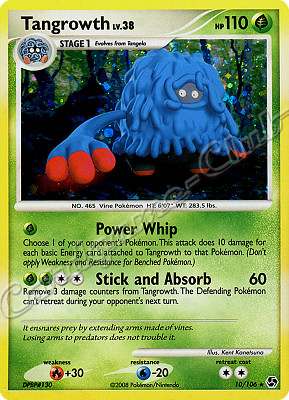 010 / 106 Tangrowth LV.38 rara foil (EN) -NEAR MINT-