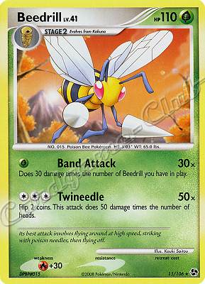 013 / 106 Beedrill LV.41 rara (EN) -NEAR MINT-