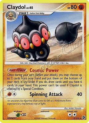 015 / 106 Claydol LV.45 rara (EN) -NEAR MINT-