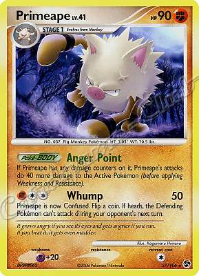 027 / 106 Primeape LV.41 rara (EN) -NEAR MINT-