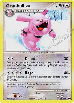 039 / 106 Granbull LV.34 non comune (EN) -NEAR MINT-