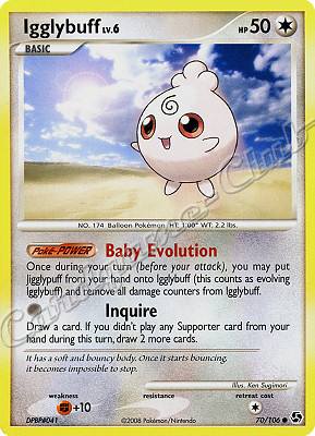 070 / 106 Igglybuff LV.6 comune (EN) -NEAR MINT-