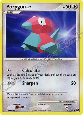 081 / 106 Porygon LV.7 comune (EN) -NEAR MINT-