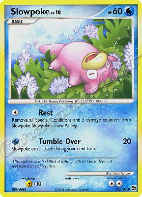 082 / 106 Slowpoke LV.10 comune (EN) -NEAR MINT-