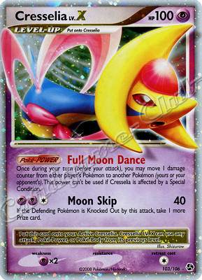 103 / 106 Cresselia LV.X rara livello X foil (EN) -NEAR MINT-