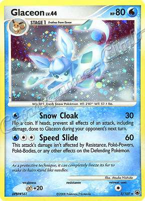 005 / 100 Glaceon LV.44 rara foil (EN) -NEAR MINT-