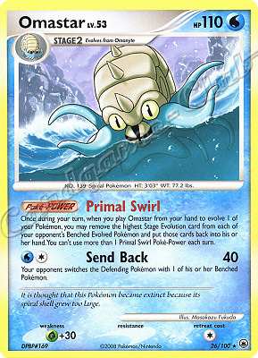 026 / 100 Omastar LV.53 rara (EN) -NEAR MINT-