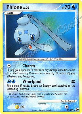 027 / 100 Phione LV.20 rara (EN) -NEAR MINT-