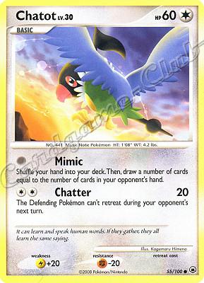 055 / 100 Chatot LV.30 comune (EN) -NEAR MINT-