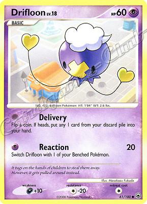 061 / 100 Drifloon LV.18 comune (EN) -NEAR MINT-