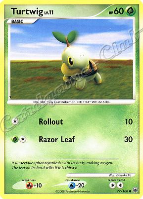 077 / 100 Turtwig LV.11 comune (EN) -NEAR MINT-