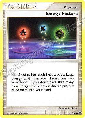 081 / 100 Energy Restore non comune (EN) -NEAR MINT-
