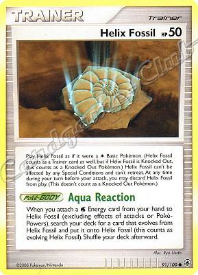 091 / 100 Helix Fossil HP 50 comune (EN) -NEAR MINT-