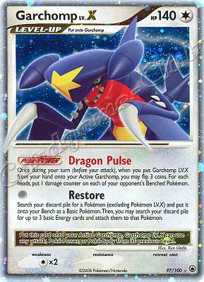 097 / 100 Garchomp LV.X rara livello X foil (EN) -NEAR MINT-