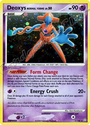 001 / 146 Deoxys Normal Forme LV.50 rara foil (EN) -NEAR MINT-