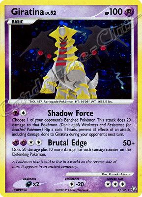 004 / 146 Giratina LV.52 rara foil (EN) -NEAR MINT-