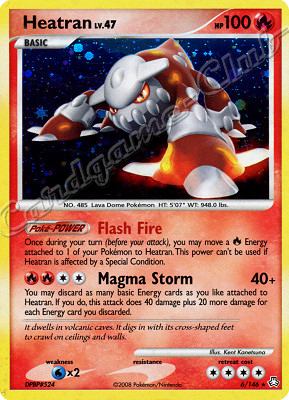 006 / 146 Heatran LV.47 rara foil (EN) -NEAR MINT-