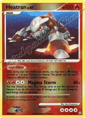 006 / 146 Heatran LV.47 rara foil reverse (EN) -NEAR MINT-