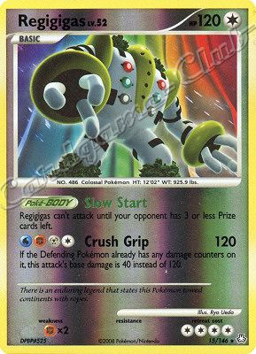 015 / 146 Regigigas LV.52 rara foil reverse (EN) -NEAR MINT-