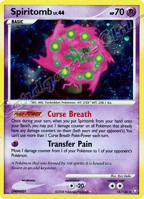 016 / 146 Spiritomb LV.44 rara foil (EN) -NEAR MINT-