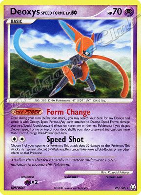 026 / 146 Deoxys Speed Forme LV.50 rara (EN) -NEAR MINT-