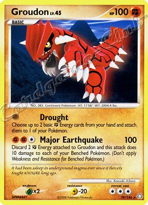 029 / 146 Groudon LV.45 rara (EN) -NEAR MINT-