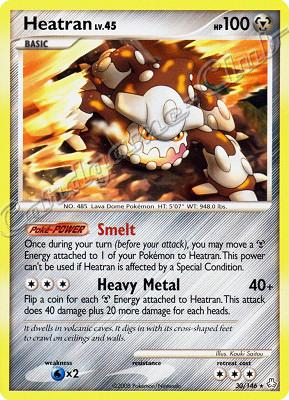 030 / 146 Heatran LV.45 rara (EN) -NEAR MINT-