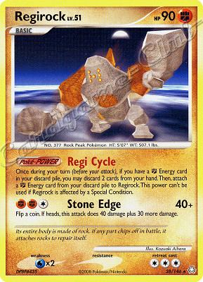 038 / 146 Regirock LV.51 rara (EN) -NEAR MINT-