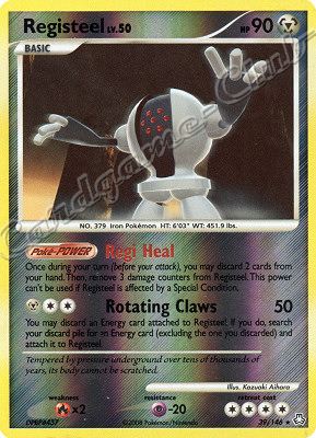 039 / 146 Registeel LV.50 rara foil reverse (EN) -NEAR MINT-