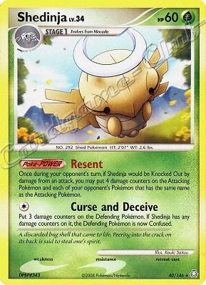 040 / 146 Shedinja LV.34 rara (EN) -NEAR MINT-