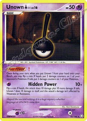 042 / 146 Unown ! LV.16 rara (EN) -NEAR MINT-