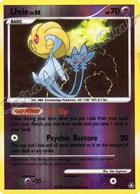 043 / 146 Uxie LV.55 rara foil reverse (EN) -NEAR MINT-