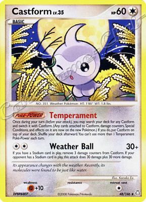 048 / 146 Castform LV.35 non comune (EN) -NEAR MINT-