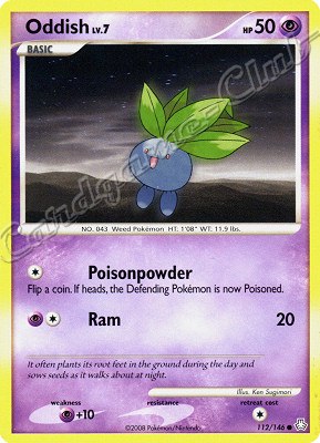 112 / 146 Oddish LV.7 comune (EN) -NEAR MINT-