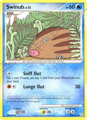 123 / 146 Swinub LV.13 comune (EN) -NEAR MINT-