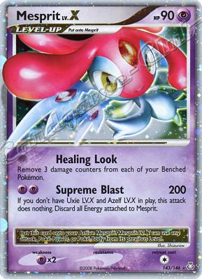 143 / 146 Mesprit LV.X rara livello X foil (EN) -NEAR MINT-