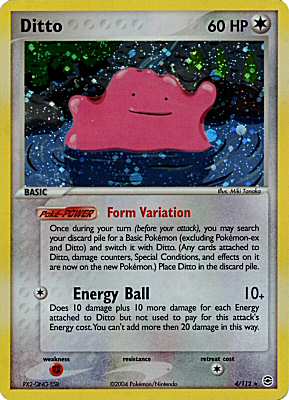 004 / 112 Ditto rara foil (EN) -NEAR MINT-