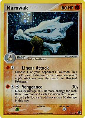 007 / 112 Marowak rara foil (EN) -NEAR MINT-