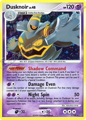 001 / 100 Dusknoir LV.48 rara foil (EN) -NEAR MINT-