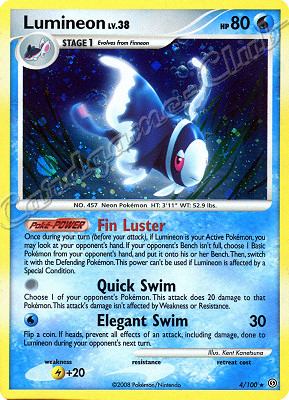 004 / 100 Lumineon LV.38 rara foil (EN) -NEAR MINT-