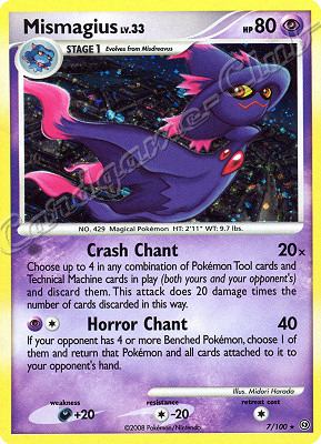007 / 100 Mismagius LV.33 rara foil (EN) -NEAR MINT-