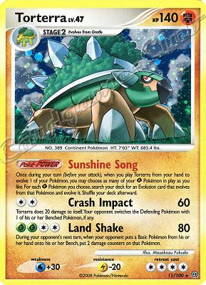011 / 100 Torterra LV.47 rara foil (EN) -NEAR MINT-