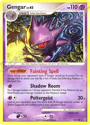 018 / 100 Gengar LV.43 rara (EN) -NEAR MINT-