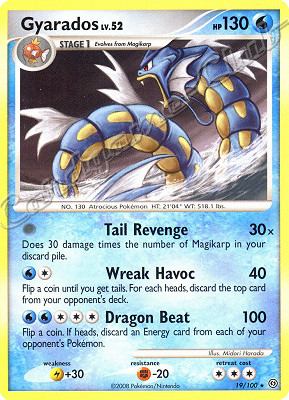 019 / 100 Gyrados LV.52 rara (EN) -NEAR MINT-