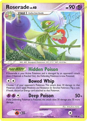 023 / 100 Roserade LV.40 rara (EN) -NEAR MINT-