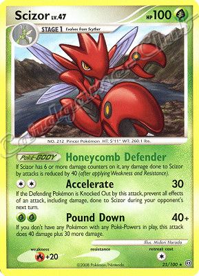 025 / 100 Scizor LV.47 rara (EN) -NEAR MINT-