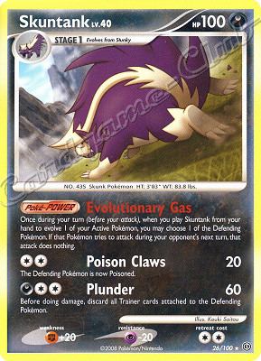 026 / 100 Skuntank LV.40 rara (EN) -NEAR MINT-