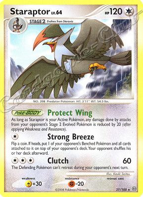 027 / 100 Staraptor LV.64 rara (EN) -NEAR MINT-