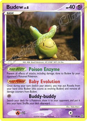 033 / 100 Budew LV.8 non comune (EN) -NEAR MINT-