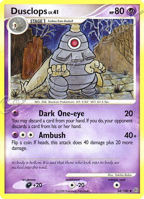 034 / 100 Dusclops LV.41 non comune (EN) -NEAR MINT-